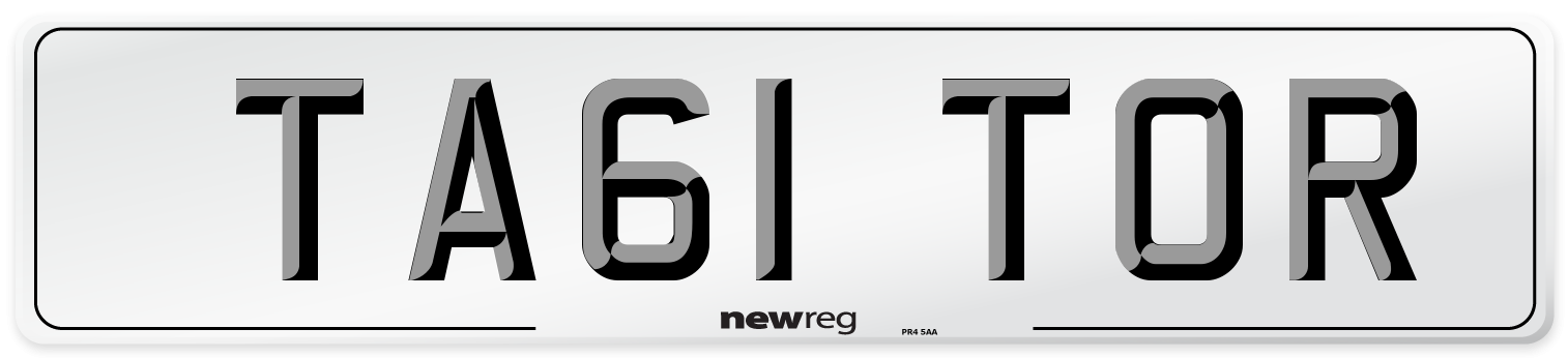 TA61 TOR Number Plate from New Reg